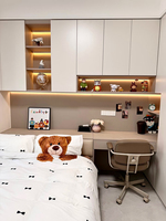 Meubles de chambre d'enfant sur mesure, lit tatami, bureau, design complet avec armoire, chambre compacte, rangement multifonctionnel