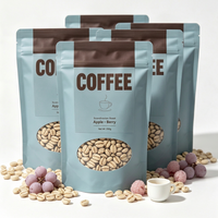Sachet Doypack Personnalisé Mat pour Café Filtré avec Fermeture Éclair et Fenêtre, Qualité Alimentaire, Refermable, Vente en Gros Usine