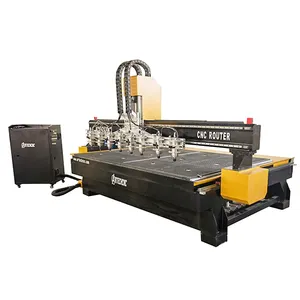 Multi Head 3AXIS 6 Spindles 8 Spindles Cnc Woodworking Machine at Good Prices