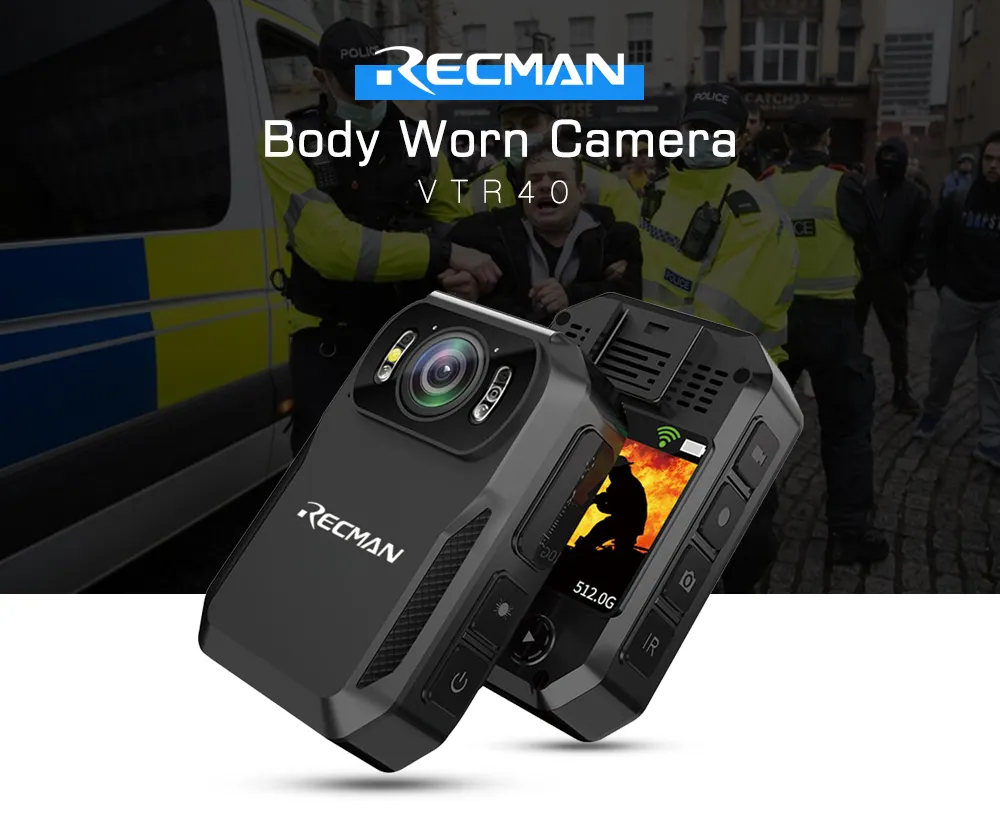 ODM HD 1296P ראיית לילה נייד גוף מצלמה עם wifi וידאו הקלטת מצלמה גוף עבור שוטר חוק אכיפת
