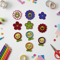 Écussons en tissu brodés de luxe personnalisés à coudre avec sequins pour vêtements - Badges tissés