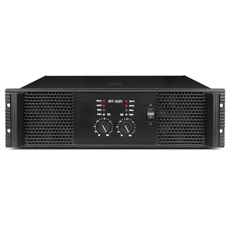 パワーアンプMT16012チャンネル高強力Hステージプロフェッショナルパワーアンプ3U 2 * 1300W