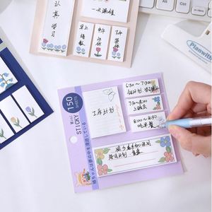 Juego de Notas Adhesivas Kawaii, Papelería Bonita al por Mayor, Bloc de Notas con Adhesivo Autoadhesivo para Material Escolar - Product Image 5