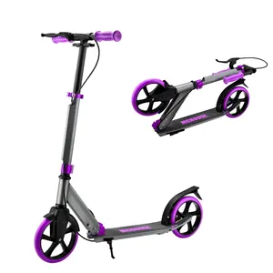 Mchoose Trottinette Pro à 2 roues de couleur personnalisée 100% aluminium PU Logo personnalisé Trottinette pour enfants