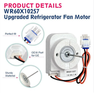 Moteur de ventilateur d'évaporateur pour réfrigérateur <span class=keywords><strong>GE</strong></span> Plastique et métal Modèle WR60X10129 - Product Image 4