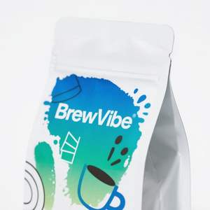 Bolsa de café personalizada con acabado mate, resellable, con base plana, válvula y cierre de cremallera para café y té. - Product Image 3