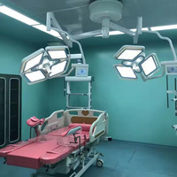 Lampe chirurgicale sans ombre à double dôme LED700/500 de LK Manufacturing, support réglable, électrique, CRI élevé 98, lampe de salle d'opération