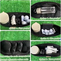 Chariot de golf suspendu personnalisé organisateur Caddy boisson bouteille porte-stylo pochette pour téléphone Golf Push Cart accessoires Golf suspendu Caddy sac