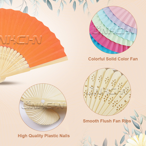 Trong kho ủng hộ đám cưới Quạt lụa có thể in giấy quạt tay cho món quà cưới - Product Image 4