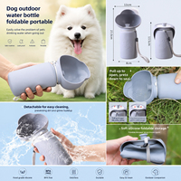 Nouveau produit transfrontalier : Gamelle et abreuvoir pliables en silicone pour chien, idéales pour les voyages en extérieur