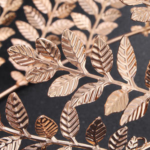 Couronne de mariée haut de gamme européenne et américaine, branche d'olivier tridimensionnelle, corolla d'elfe, design créatif, en alliage, coiffe de mariage - Product Image 2