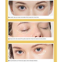 Masque et patch pour les yeux à l'or et au collagène avec formule hydratante aux cristaux, adoucit et hydrate la peau