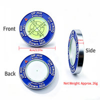 Marqueur de balle de golf avec niveau à bulle pour la lecture de la pente, en alliage de zinc, durable, léger, haute précision, accessoire de golf, cadeau