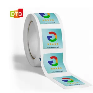 Custom Printing Nfc Chip Google Reviews nfc sticker tag Pop Up Review tag Nfc Ntag213 215 216 Google play gift tag
