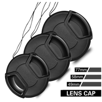 37 40.5 43 46 49 52 55 58 62 67 72 77 82 mm kamera Snap-on Lens kapağı için canon nikon Lens için