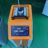 -100 ~ 1210 layar sentuh kalibrator blok kering profesional untuk thermocouple dan RTDs
