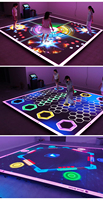 Piste de danse interactive pour jeux d'enfants 30x30cm Lumière de piste de danse interactive à LED jeux lumineu