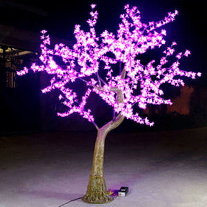 Artificial Flowering Cherry <b>Tree</b> LED <b>Lighting</b>, Decorative <b>Tree</b> Structure for Festival and Seasonal Displays - Product Image 1