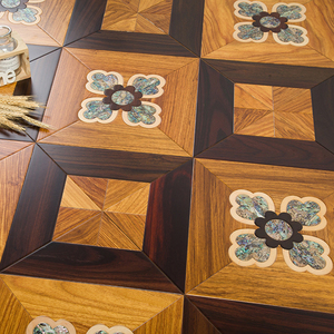 Parquet de Madera Natural CE, Estilo Costero, Biselado, Silencioso, Grado AB, 15mm 14mm, Multicapa, de Olmo, con Sistema T&G, para Hogar y Bar - Product Image 1