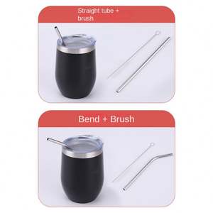 Modern Mate Cup and Bombilla Set 12oz Stainless Steel Mate Tea Cup Argentina Termo Bombilla Mate Gourd Cup - Product Image 3