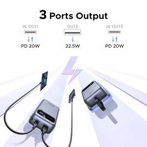 แบตสำรอง UGREEN 20000mAh รองรับ PD 20W, SCP 22.5W, QC 18W พร้อมพอร์ต USB-C สำหรับชาร์จโทรศัพท์มือถือ ใช้งานได้กับ <span class=keywords><strong>iPhone</strong></span> 16 15 <span class=keywords><strong>Pro</strong></span> <span class=keywords><strong>Max</strong></span> - Product Image 6