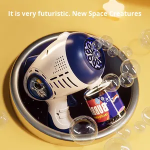 Mesin peniup gelembung plastik ABS genggam anak-anak kucing biru pistol ruang otomatis penuh selebriti Internet Gatling 14 tahun - Product Image 4