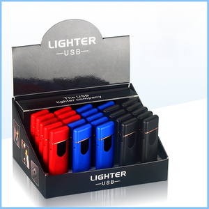 Tùy chỉnh thiết kế bán buôn <span class=keywords><strong>USB</strong></span> có thể sạc lại kim loại Flameless màn hình cảm ứng siêu mỏng điện nhẹ hơn - Product Image 2