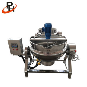 inoxidable máquina <span class=keywords><strong>de</strong></span> jarabe <span class=keywords><strong>de</strong></span> confitería <span class=keywords><strong>de</strong></span> equipos <span class=keywords><strong>de</strong></span> producción <span class=keywords><strong>de</strong></span> calefacción chaqueta tetera con agitador sándwich olla - Product Image 1