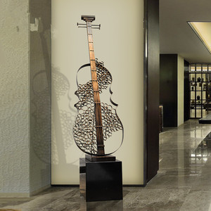 Estilo náutico, arte decorativo de Metal, artículos de decoración de guitarra, decoración de boda, instrumentos musicales, técnica de fundición de acero - Product Image 2