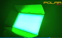 Polarlights tête mobile LED lumière intérieure panneau souple stroboscopique 5 couleurs lumières LED laveuse murale lumière pour DJ Bar Club scène