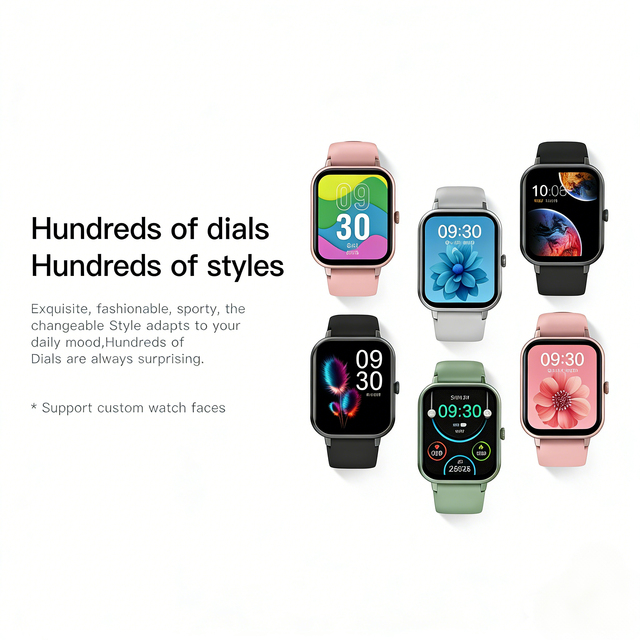 2026 IP68 Waterproof Smart Watch IPS Touch Screen Fitness Tracker Heart Rate Blood Pressure Monitor Android IOS Smartwatch