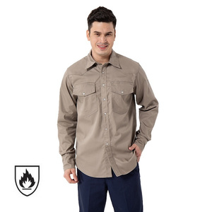 <span class=keywords><strong>Camisas</strong></span> <span class=keywords><strong>de</strong></span> <span class=keywords><strong>Trabajo</strong></span> Resistentes al Fuego y las Llamas <span class=keywords><strong>para</strong></span> Hombre, Manga Larga, con Botones <span class=keywords><strong>de</strong></span> Perla, CAT 2, <span class=keywords><strong>para</strong></span> Soldadores, en Oferta - Product Image 5