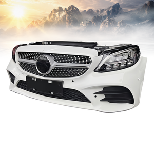 Conjunto de Panel Frontal para <span class=keywords><strong>Mercedes</strong></span> Benz Clase C W205, Incluye Parachoques, Rejilla del Radiador y Luz de Freno - Product Image 2
