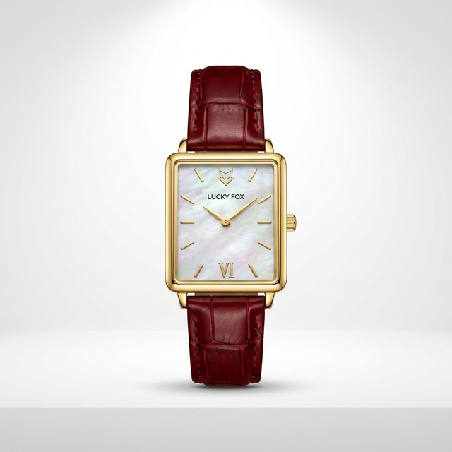 Retro Rectangle Quartz Watch Women Luxury Vintage Alloy Leather Strap Roman Numeral Calendar Eco-Friendly Elegant Ronda Pointer