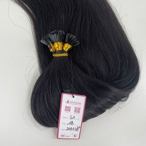 Vietnamese Virgin Human Hair Keratin <b>K</b> <b>Tip</b> <b>Extensions</b> Yaki Straight Flat <b>Tip</b> Pre Bonded Remy Hair Best Seller - Product Image 1