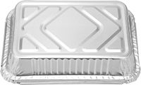 750ml Aluminium Emporter Argent Feuille D'étain Boîte À Lunch Plaque En Aluminium Emballage Alimentaire Conteneur En Feuille D'aluminium Feuille Plateau Avec Couvercle