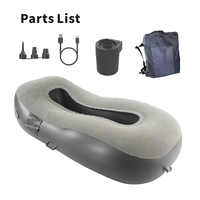 Canapé gonflable moderne et portable avec pompe intégrée, idéal pour le camping en extérieur, pliable et extensible