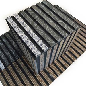 Decorazione murale Akupanel 3D design interno pannello acustico in legno fonoisolamento pannelli acustici - Product Image 4