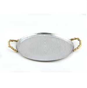 Plato de Aluminio Hecho a Mano con Tema Real, Diseños Elegantes de Fábrica, Múltiples Materiales Disponibles, Ideal para Uso en Interiores - Product Image 5