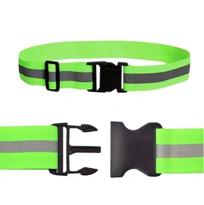 En471 lớp 2 khả năng hiển thị cao phản quang dây thắt lưng huỳnh quang đàn hồi Polyester Vải eo an toàn phản quang vành đai ban nhạc - Product Image 1