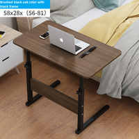 Bureau d'ordinateur moderne blanc pour étudiant avec plateau réglable en hauteur, en bois et roulettes mobiles, support pour ordinateur portable pas cher en promotion