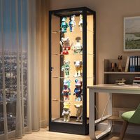 Vitrine en verre pour magasin, présentoir en métal, armoire de rangement pour objets de collection, figurines, jouets