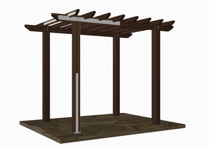 Pergola <span class=keywords><strong>en</strong></span> composite <span class=keywords><strong>bois</strong></span>-plastique écologique, imperméable et décorative - Product Image 4