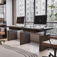 Escritorio de Estudio Moderno con Altura Ajustable, Escritorio Ergonómico de Madera Sólida para Oficina, Escritorio de Computadora Personalizado de Alta Calidad