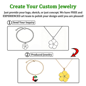 Joyería Personalizada de Tribulus Omanense al por Mayor, Flor Nacional Emiratí, Collar, Anillo y Pulsera de Jazmín Amarillo, Producción Diaria de 100k - Product Image 2