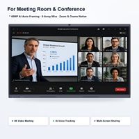Tableau interactif intelligent mobile Google EDLA 4K, Android 16, 8 Go, 128 Go, tactile 40 points, caméra 48 MP, support tableau blanc pour bureau