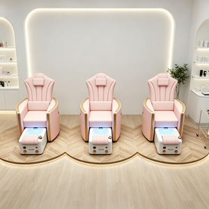 Chaise de manucure de haute qualité, chaise de pédicure électrique de luxe, chaise de massage rose, chaise de pédicure et de manucure - Product Image 2