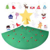 3D DIY Weihnachts filz Baum Dekorationen Filz Advents kalender Wandbehang Filz Weihnachts baum