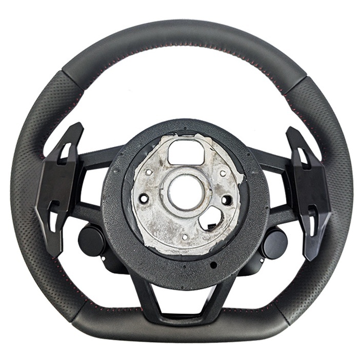 Complete Car Universal Leather Lenkrad Volant Steering Wheel (Audi Fitment), photo 4