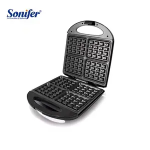 Sonifer SF-6080 all'ingrosso per uso domestico 1400W potente riscaldamento grande elettrico automatico waffle maker 4